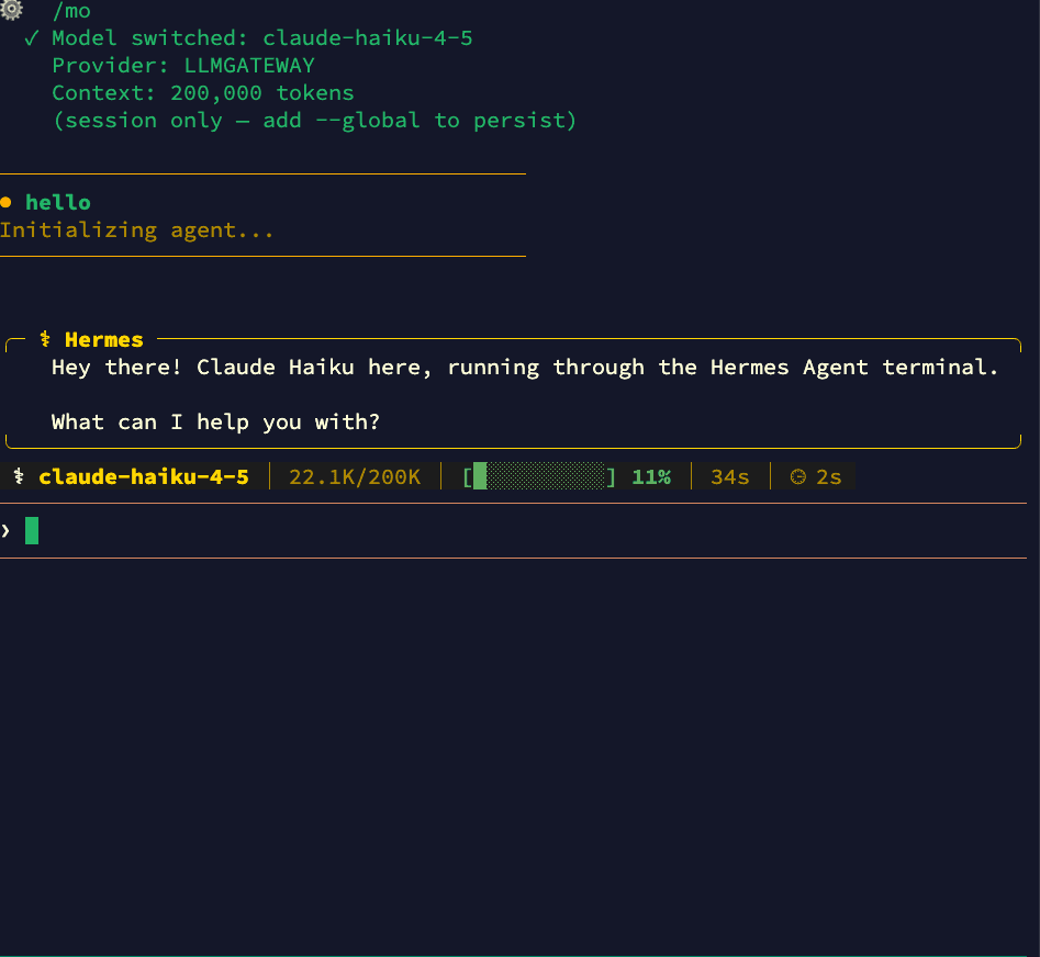 Switching to Claude Haiku via LLM Gateway